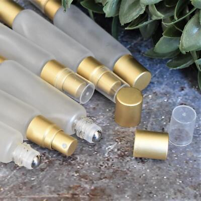Roller-Sprayer Duo Bottle for Essential Oils - Double Ended Roller Ball, Sprayer