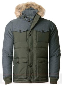 threadbare hooded parka jacket