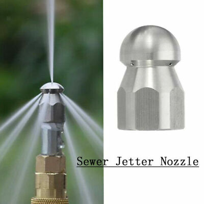 #ad Pressure Washer 3 8quot; 1 4#x27;#x27; Male Drain Sewer Cleaning Pipe Jetter Rotating Nozzle $9.93
