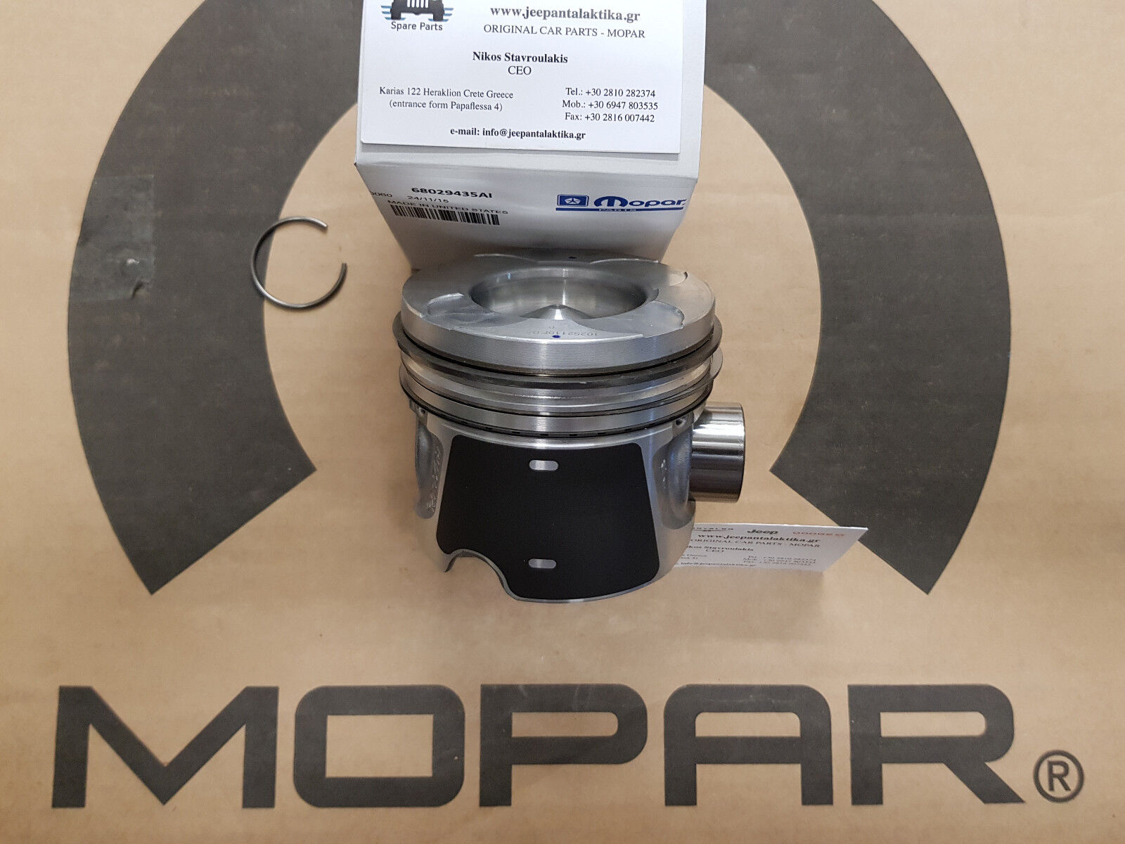 Jeep Wrangler JK 2.8L CRD 07-10 Piston with Rings STD New OEM Mopar