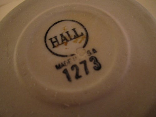 Vintage Hall 1273 Black & White Irish Coffee Mug Cup - Picture 8 of 8