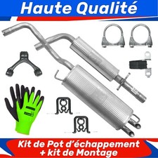 Kit de pot d'échappement pour Volkswagen Golf 4 IV Hayon 1.6 1.9 SDI (1997-2004)