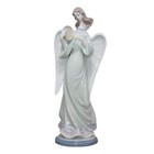 Lladro Figurine 5950 Angel with Tambourine Candleholder