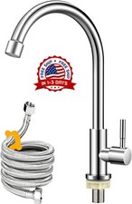 Grifo De Agua Fria Alta Arcada Para Cocina Jardin Bar Camper Bote