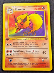 Pokemon TCG Flareon 19/64 Jungle 1st Edition Non-Holo Rare
