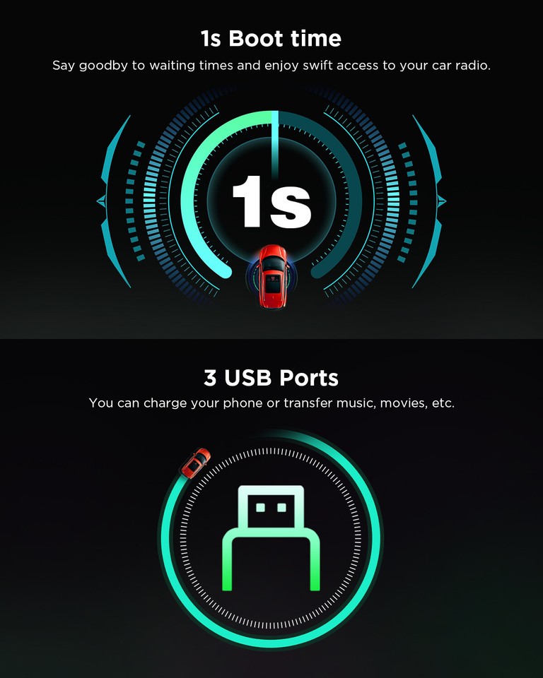 For Jeep Apple CarPlay Android 13 Car Stereo GPS Navi