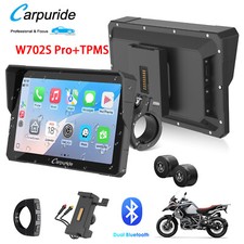 Carpuride W702S Pro Moto TPMS Carplay Screen BM05 Mount Wireless Android Auto BT
