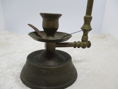 Vintage Brass Sailor/Nautical Candlestick Holder with Hanging Ring - Picture 2 of 14