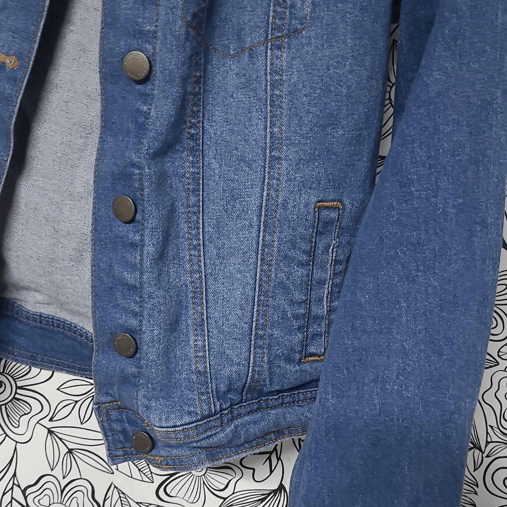 Universal thread X small denim jacket - image 6