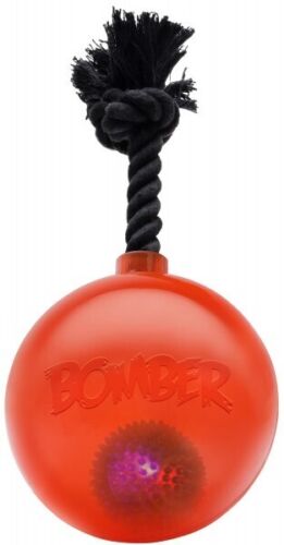 Zeus Bomber Bomb mit Griff, Ø17cm - Inkl. vielfarbigen LED im Ball - Orange - Afbeelding 1 van 1
