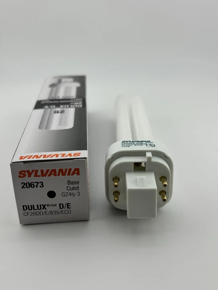 ⚡️5 Lot⚡️SYLVANIA DULUX D/E Compact Fluorescent Bulb 26W 20673 835 20000 Hrs 🐕 - Image 3 of 4
