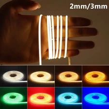 2mm 3mm COB LED Strip Light DC12V LED Strip Ribbon Lamp Tape 480leds/m LED Strip