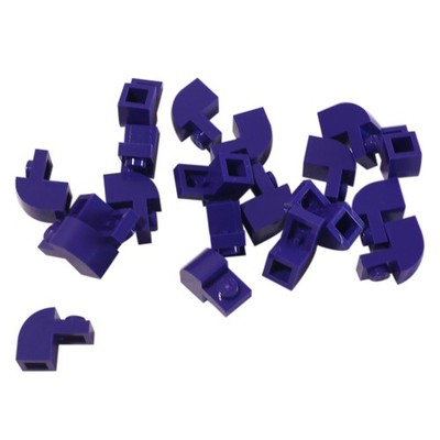 20 NEUE LEGO Slope, Curved 2 x 1 x 1 1/3 with Recessed Stud Dunkles Violett
