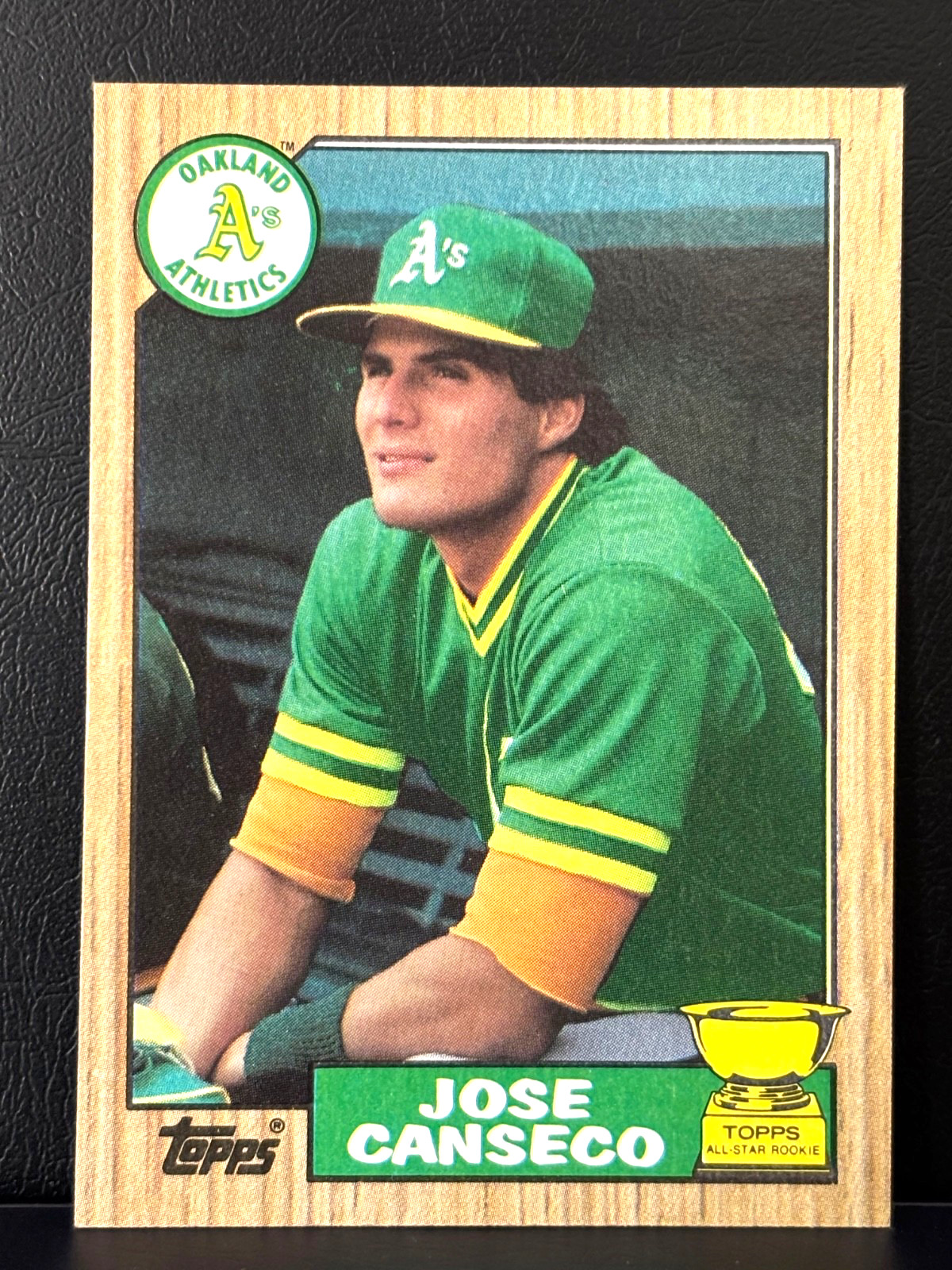 Topps 1987 #620 Jose Canseco Oakland Athletics Topps All-Star Rookie NEAR MINT