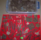 LARGE LOT OF DUG CIVIL WAR & RELATED CAMP RELICS FROM MANASSAS Va Hammond Colltn