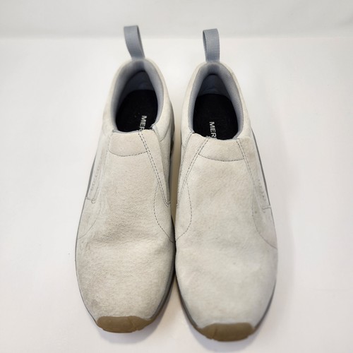 Merrell Jungle Moc Cream Gray Suede Slip On Sneakers Men Size 10 Air Cushion - Picture 2 of 8
