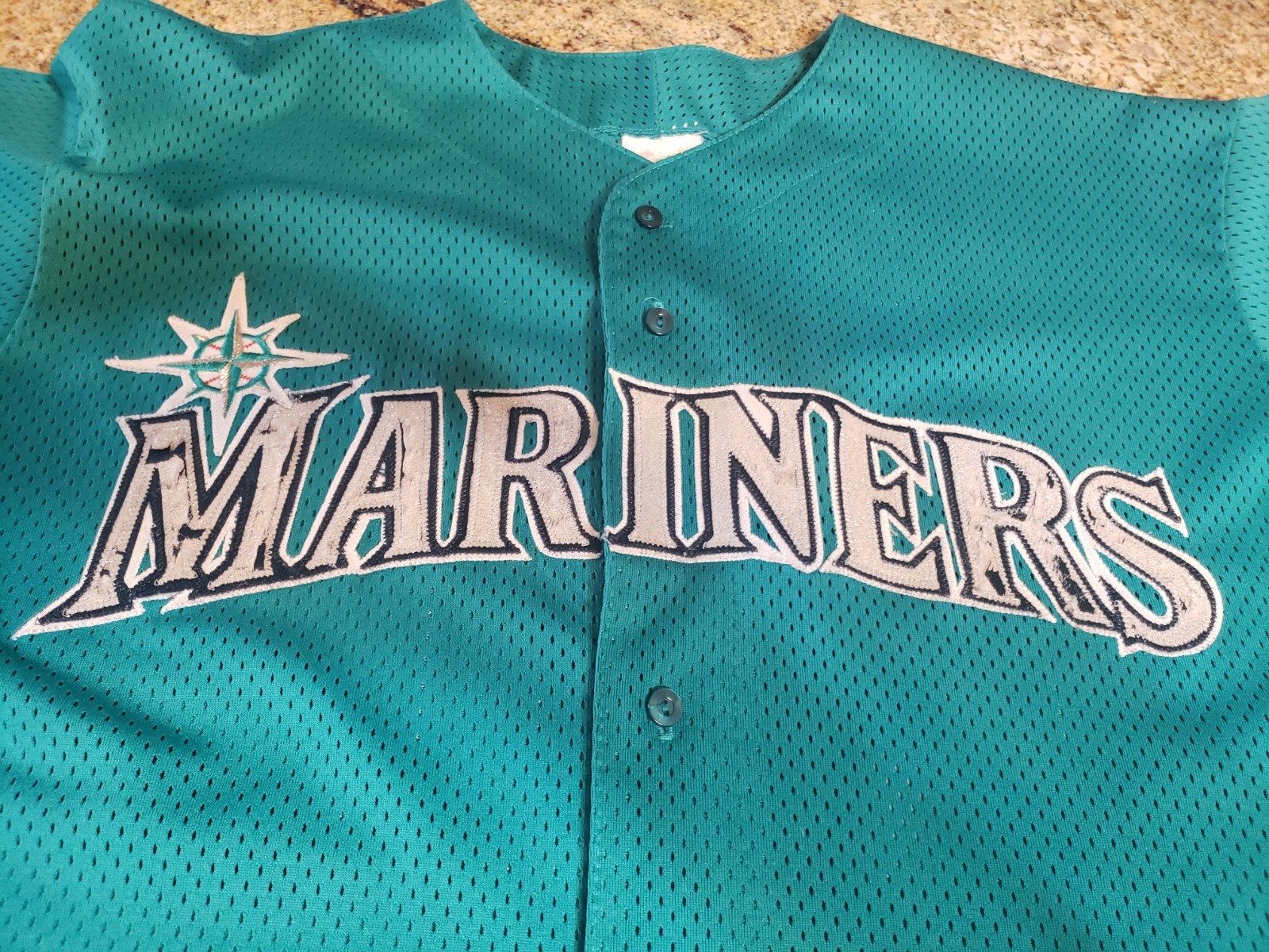 Vintage Seattle Mariners Majestic Sewn MLB Baseball Jersey #21 David Segui - XL