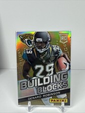 2013 Panini Monster Box Building Blocks Gold Prizm 24/25 Denard Robinson #3