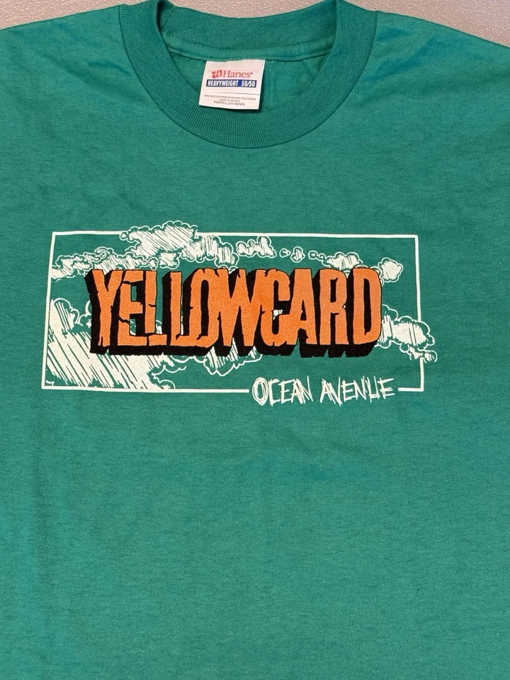 Vintage Yellowcard Ocean Avenue Tour Shirt Youth L (14–16) - Image 3 of 4