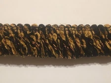 1 1/2" Brush Fringe Copper Black Tan BTY 22YDS Available