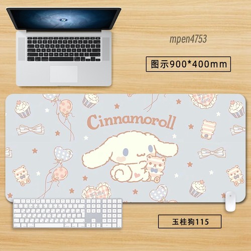 New Cartoon Cinnamoroll Blue Mouse Pad Cute Large Keyboard Pad Desk Mat Diverse - 第 5/40 張圖片