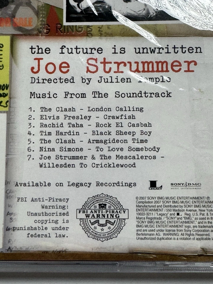 The Future Is Unwritten Joe Strummer Soundtrack Special Advance Sampler Elvis Foto 3 de 3