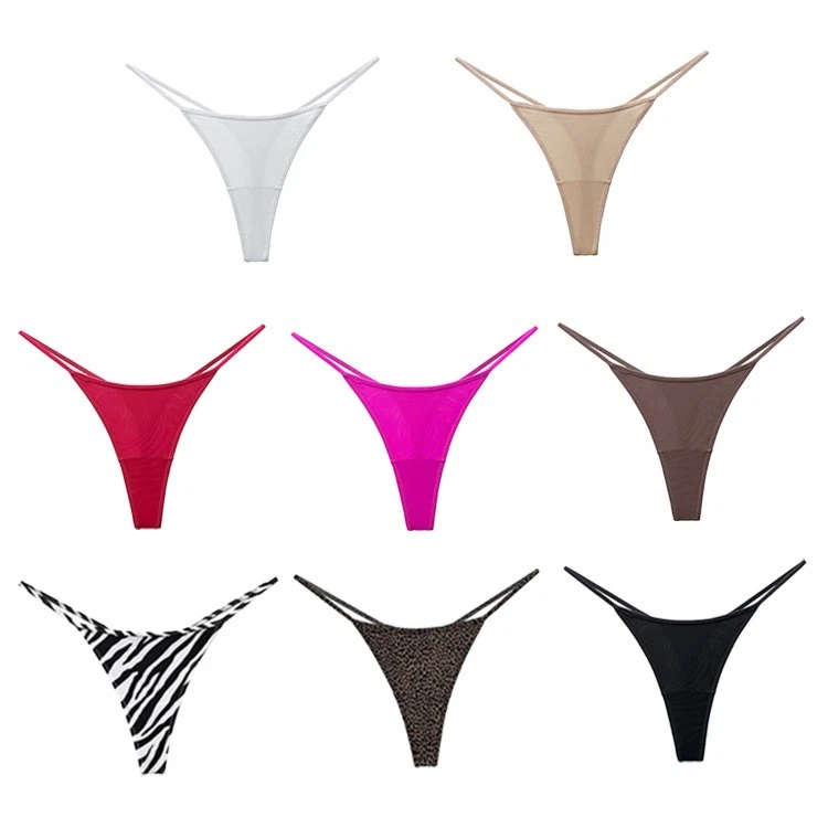 3 Pack Lot Sexy Womens Bikinis Panties Thongs G string Briefs Underwear Lingerie - Image 3 of 4