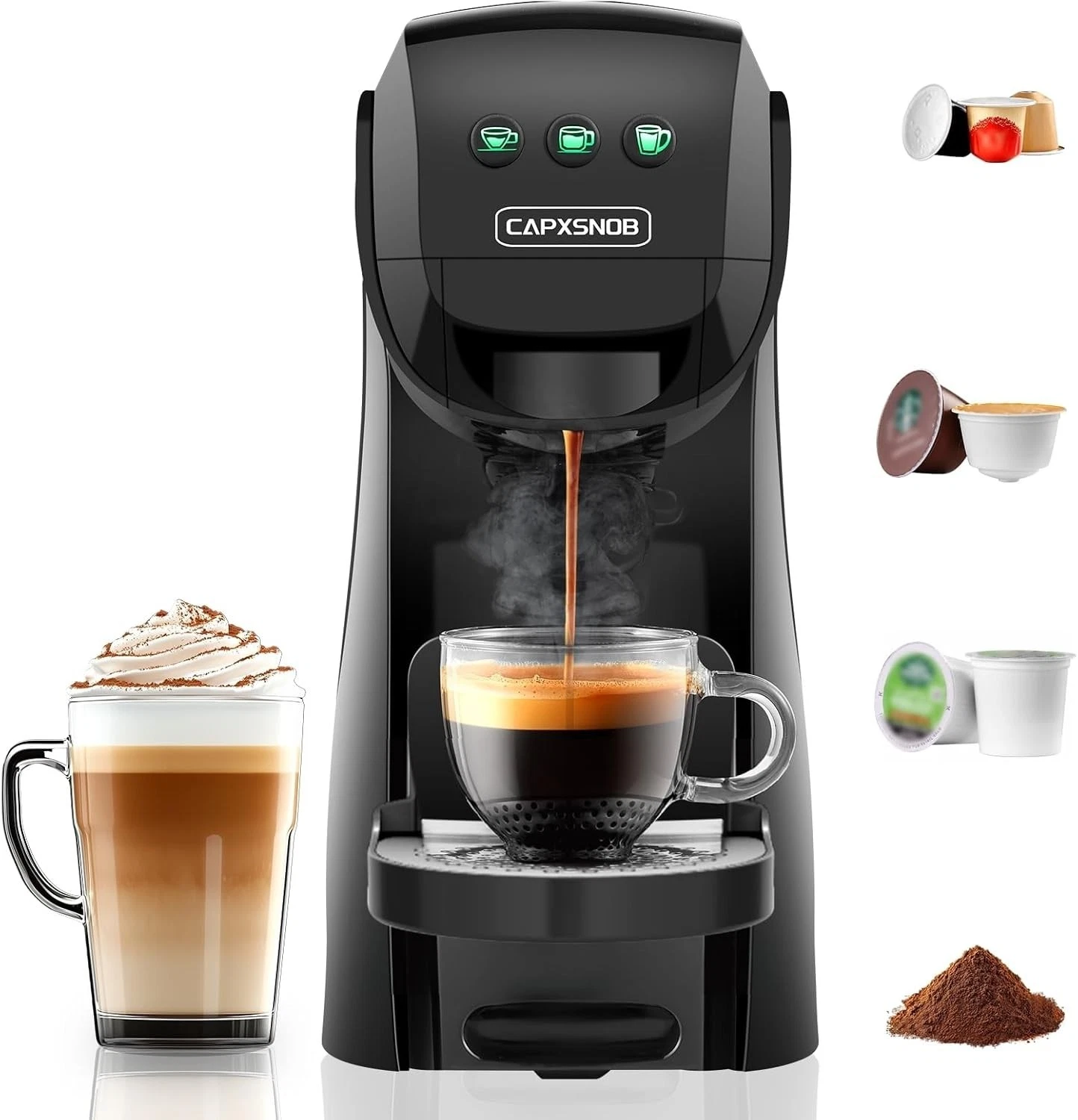 Warriors1 Mini Coffee Maker for Keurig K Cup, Espresso Machine 28 oz Reservoir
