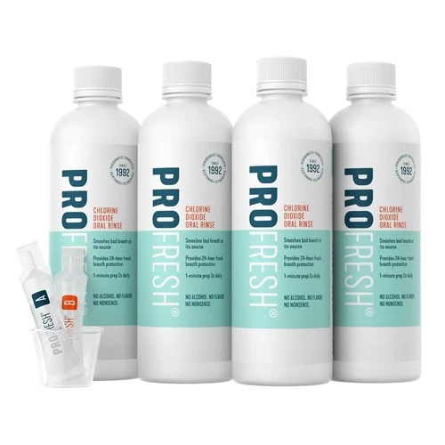 ProFresh Oral Rinse, 16.9 Ounce Bottle Pack of 4, 2 Month Supply, Includes ...
