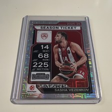 Panini Sasha Vezenkov Olympiacos Season Ticket #3 Contenders EuroLeague 2025-26