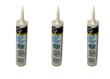 Lot of 3 DAP Alex Fast Dry Acrylic Latex Caulk and Silicone 10.1oz White 115060