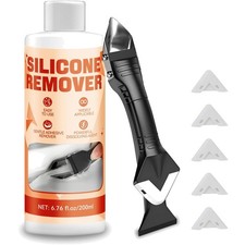 200ml Silikonentferner Flüssig mit Schaber – Ideal für Innen- und Außenbereich