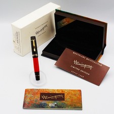 [Near Mint] Montblanc Writers Edition 1992 Ernest Hemingway Fountain Pen F Nib
