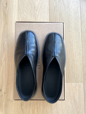 Lemaire black linoleum piped loafers NEW WITH BOX EU 41 US 8 | eBay