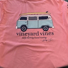 Vineyard vines Early Morning Board Meeting Youth Small Short Sleeve T Shirt