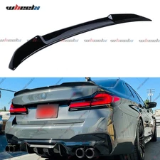 GLOSS BLACK CS STYLE TRUNK SPOILER FOR 2017-23 BMW 5-SERIES G30 530I 540I M550I