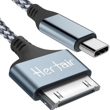 30 Pin to USB C Adapter Ipod Charger Nylon Braided Fast Charging Data Cord Next
