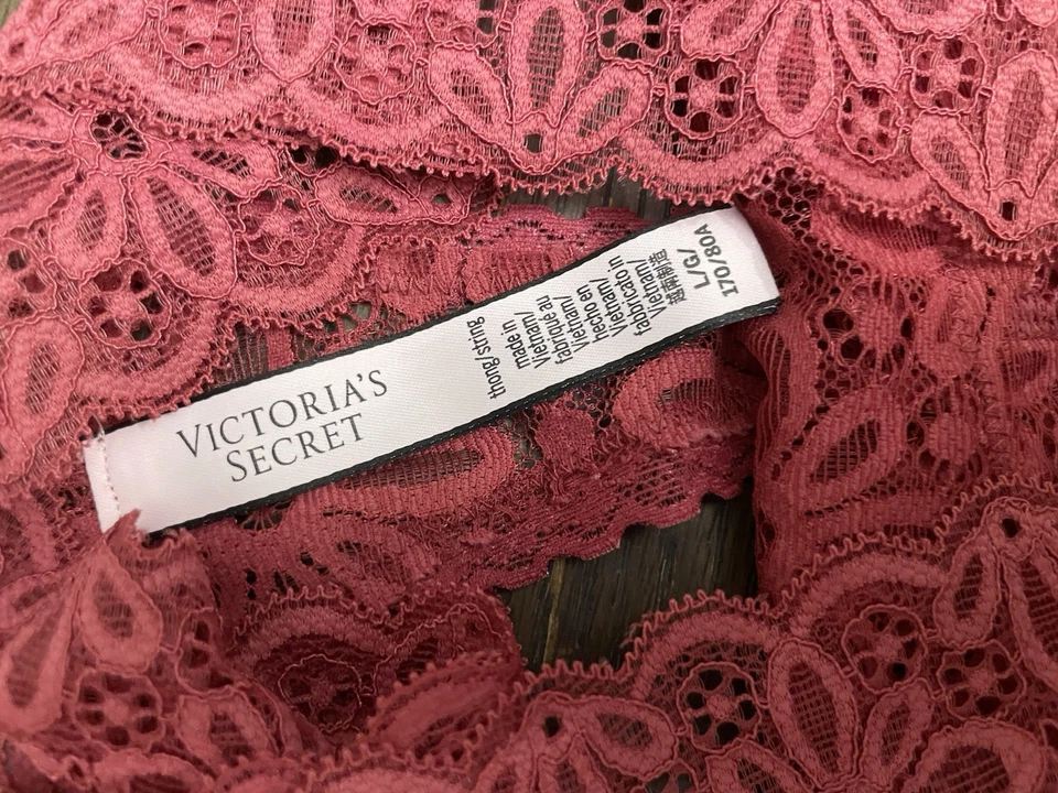 Victoria’s Secret Women’s Sexy Lace Thong Panties Pack of 4 Multicolor Size L NW - Image 2 of 3