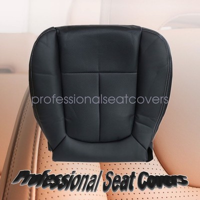 2009-2014 For Ford F150 Lariat Driver Bottom PERFORATED Leather Seat Cover BLK