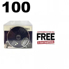 100 CPP Clear Plastic Sleeve w Flap 6x5 Fits CD Insert, Booklet & Disc *1-3 DAYS