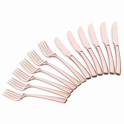 BERLINGER HAUS Rose Gold BH-3088 12-teiliges Steak- und Fleischbesteckset für 6 