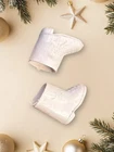 WHITE - Barbie Doll Shoes VTG Fashion Authentic USA Boots Ken Booties