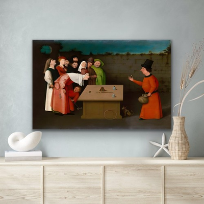 #ad quot;Hieronymus Bosch 1450 1513 The Magician quot; Canvas Wall Art Picture Print $59.99