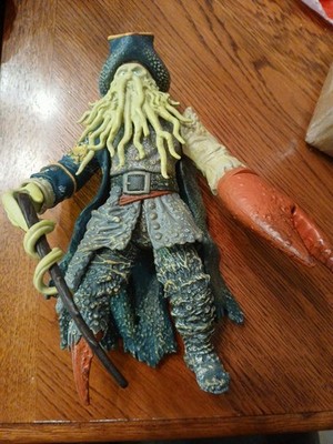 Disney Pirates of the Caribbean Claw Snap Davy Jones Action Figure 8'' With Cane