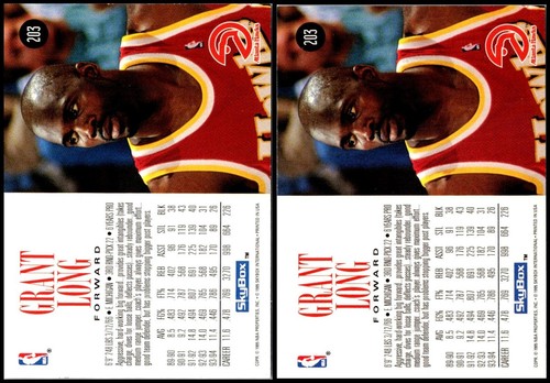 1994 SkyBox Grant Long (2) Card Lot - EXCLUSIVE OFFER – ACT QUICK! - Picture 2 of 2