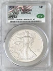 2015 American Silver Eagle $1 1 oz .999 Fine CAC MS69 MS 69 Coin Pres Signed #47