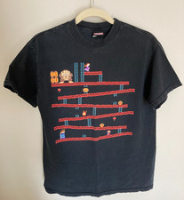 Vintage Nintendo 2006 Donkey Kong Mario T-Shirt Mens M Medium Blk Short Sleeve
