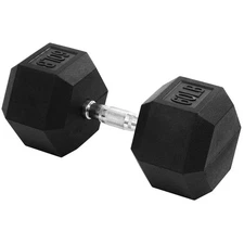 Signature Fitness Hex Dumbbell Strength Training Equipment, 60 lb (Open Box)