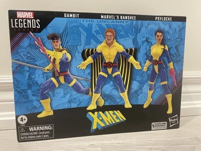Marvel Legends Uncanny X-Men 60th Anniversary Banshee Gambit Psylocke 3 Pack - Bild 1 von 4