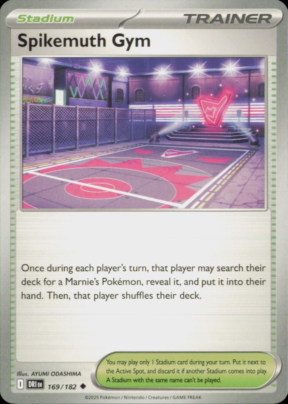 SPIKEMUTH GYM 169/182 UC DESTINED RIVALS POKEMON NM